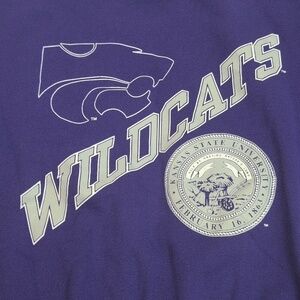 Vintage Kansas State KState Wildcats Hanes Activewear Crewneck Sweatshirt XLarge